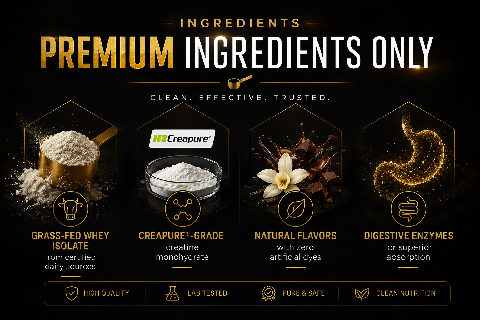 Premium ingredients